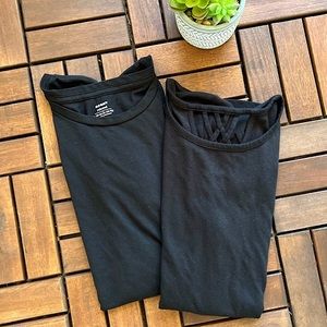 ✨EUC✨2 Old Navy Girls Black Tops - Size L (10 - 12)